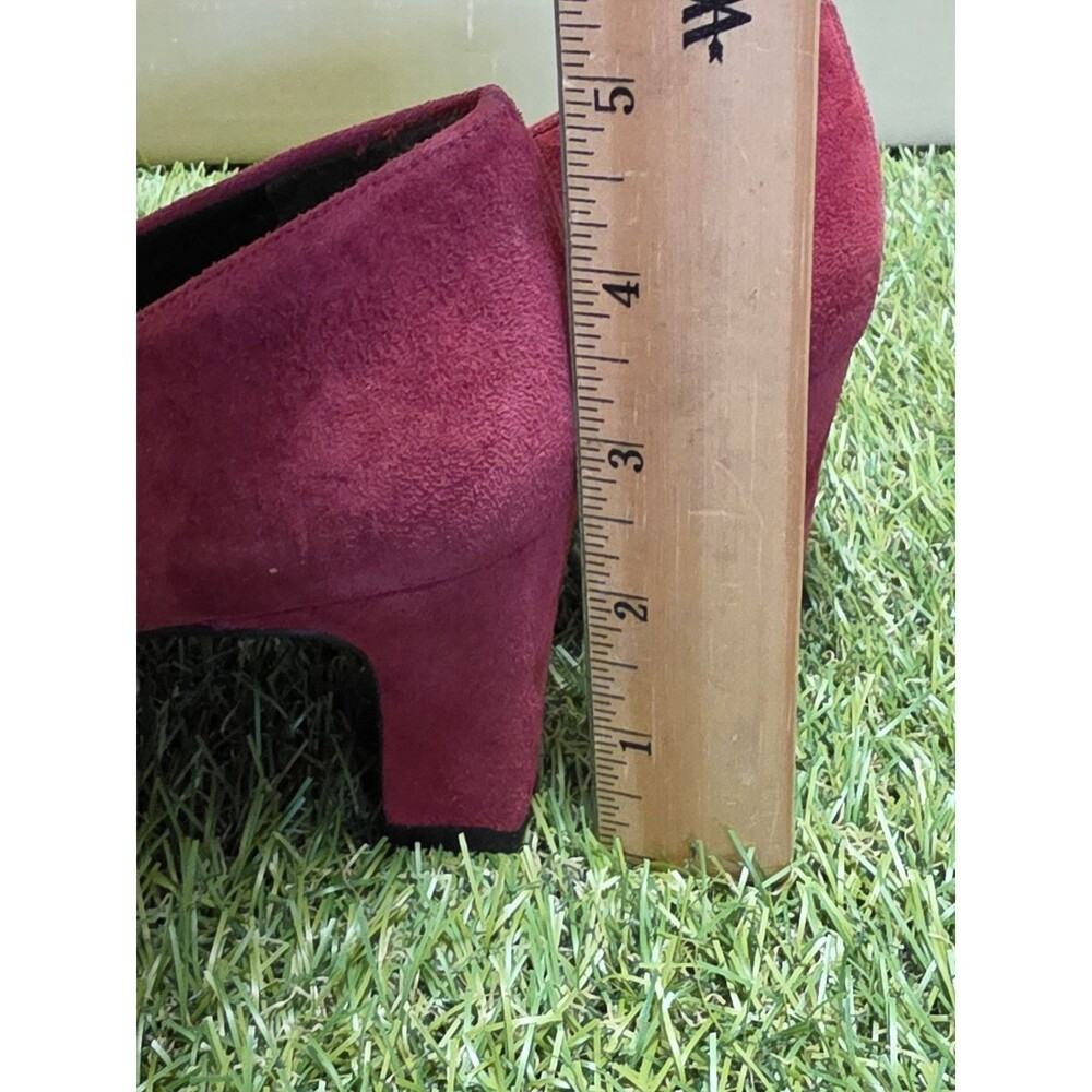 Vintage Easy Spirit ESFAWN Red Apple Suede Anti Gravity Heels Size 6 1/2 NIB - Picture 12 of 16